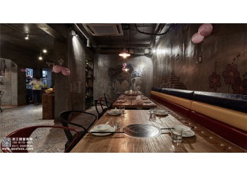 杭州余杭區(qū)燒烤店設(shè)計(jì)裝修公司，工裝設(shè)計(jì)裝修就選浙江國(guó)富裝飾