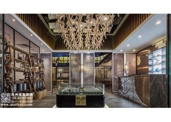 南潯區(qū)1000平方米粵菜館設(shè)計(jì)公司-浙江國富裝飾