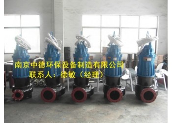 潛水排污泵采用自動耦合固定濕式安裝；WQ潛水排污泵性能曲線圖